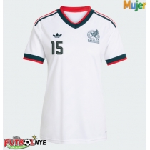 Camiseta México Israel Reyes #15 Visitante Equipación para mujer Mundial 2026 manga corta